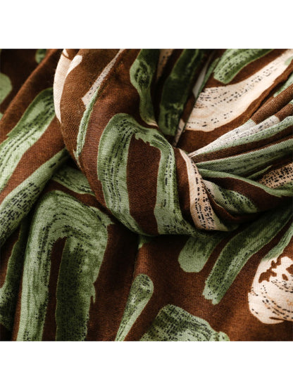 Scarvii - Abstract Brushstroke Pattern Scarf