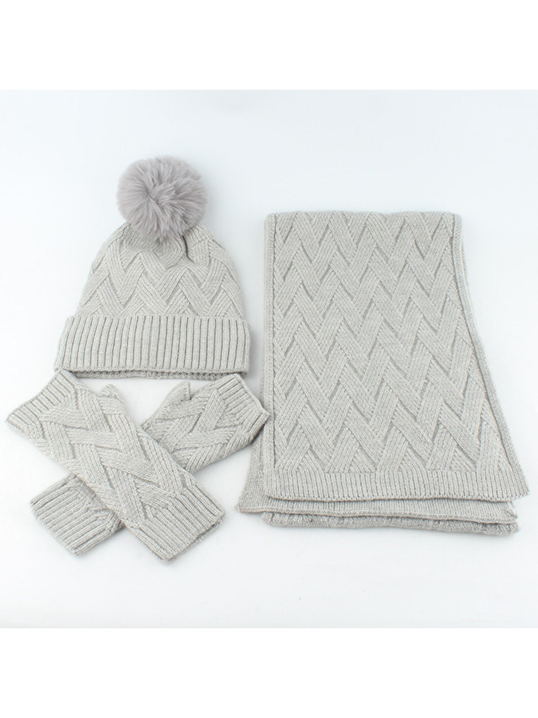 Haila - Women's Winter Scarf Hat Gloves Set