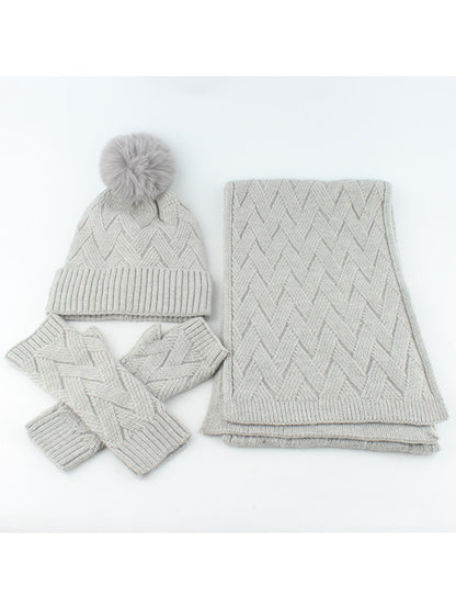 Haila - Women's Winter Scarf Hat Gloves Set