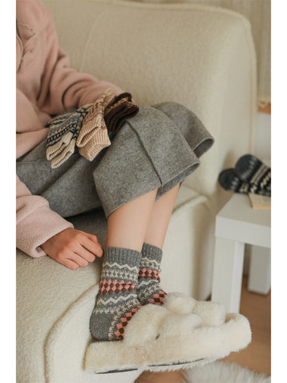 Rufia - Winter Heritage Knit Crew Socks