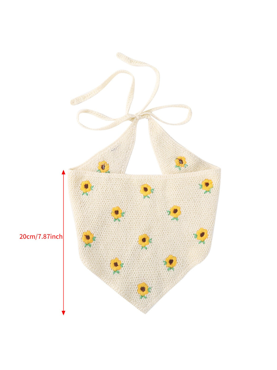 Scarvii Soft Knit Sunflower Pattern Headband
