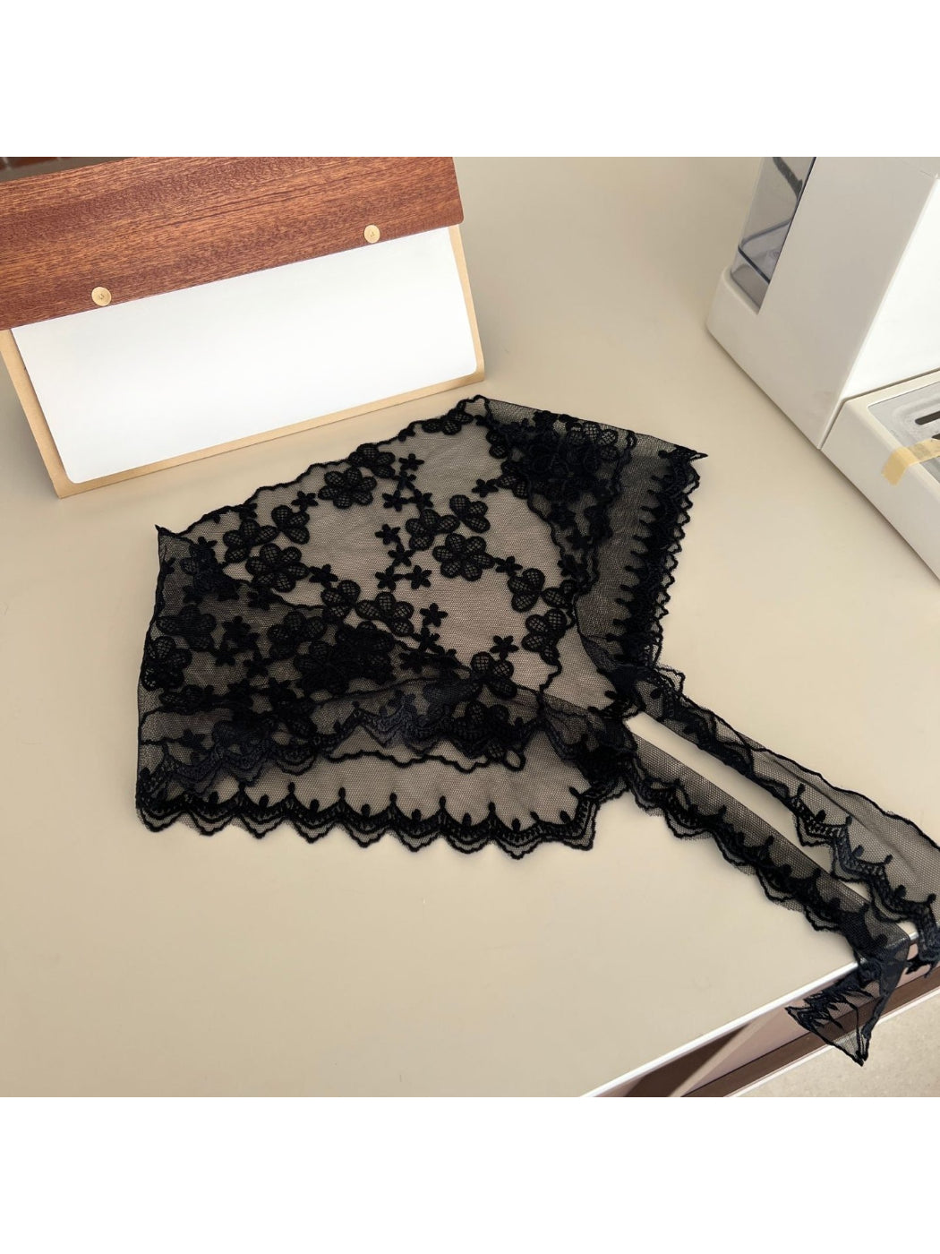 Scarvii - Vintage Lace Tie Scarf - image 3