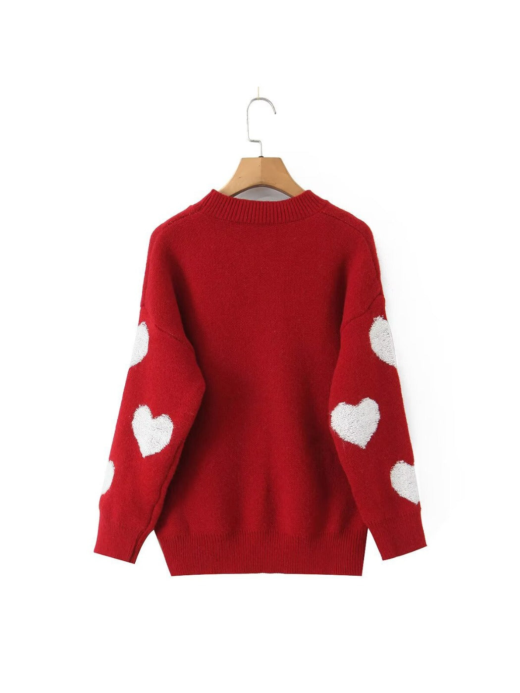 Crosa Women S Fall 3D Heart Knit Sweater color options including Red, Black