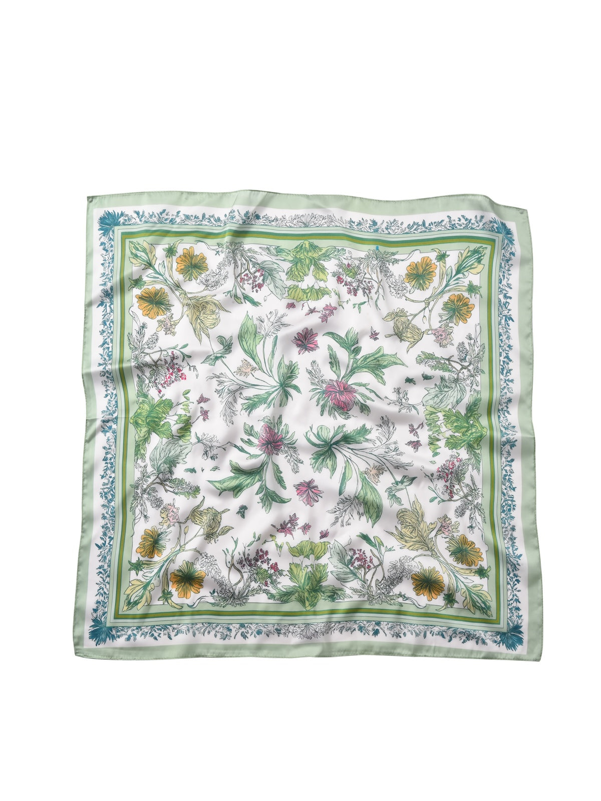 Scarvii - Vintage Botanical Border Square Scarf