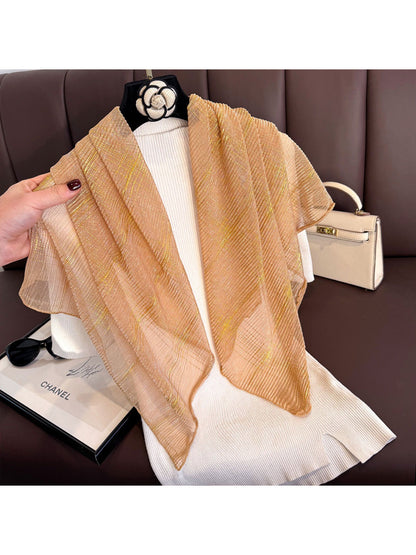 Scarvii - Lightweight Metallic Line Scarf