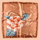 Scarvii - Square Scarf with Elegant Camellia Print
