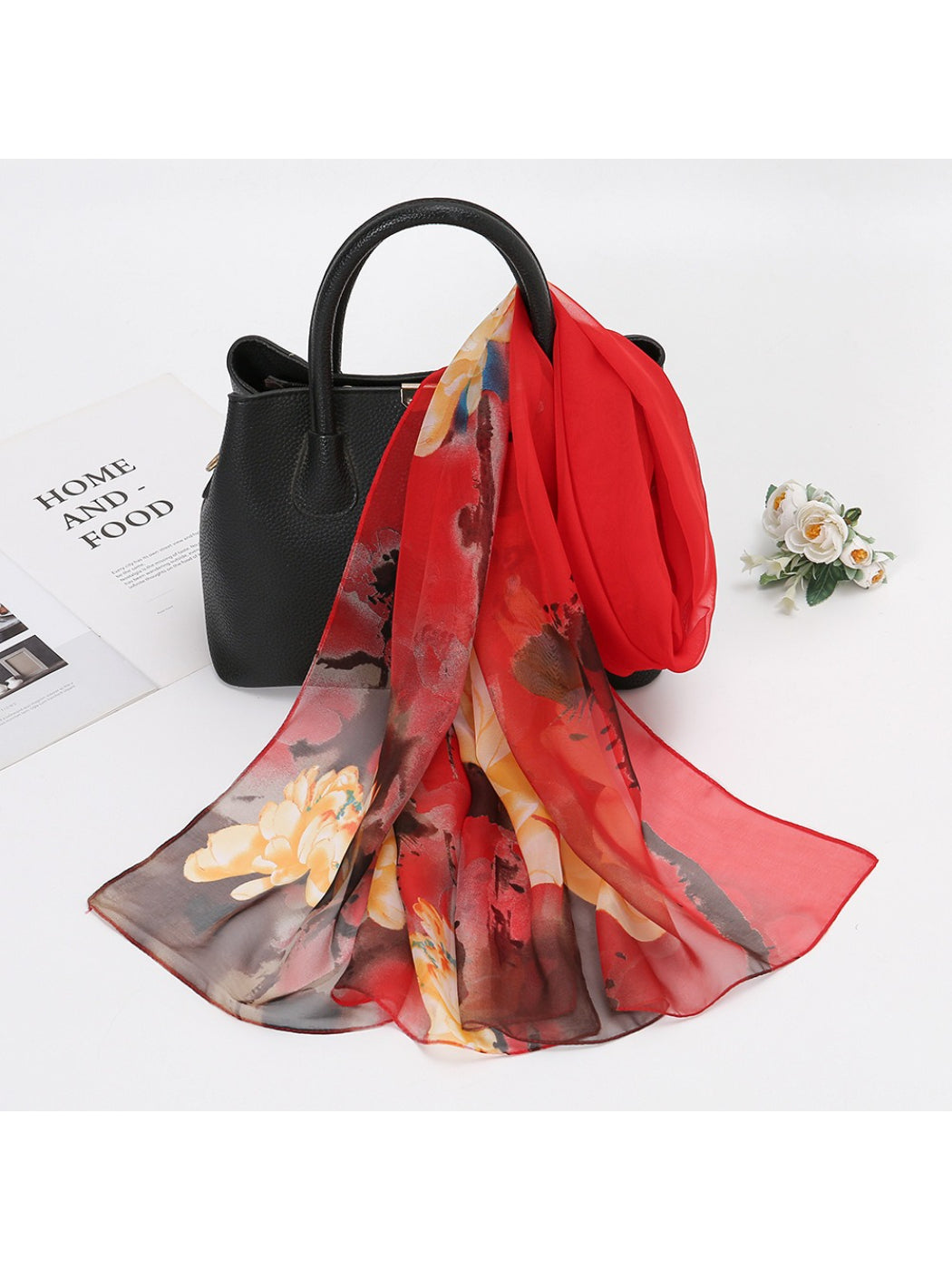 Scarvii - Watercolor Bloom Print Scarf