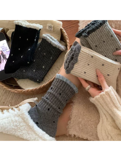 Rufia - Classic Tiny Dot Crew Socks