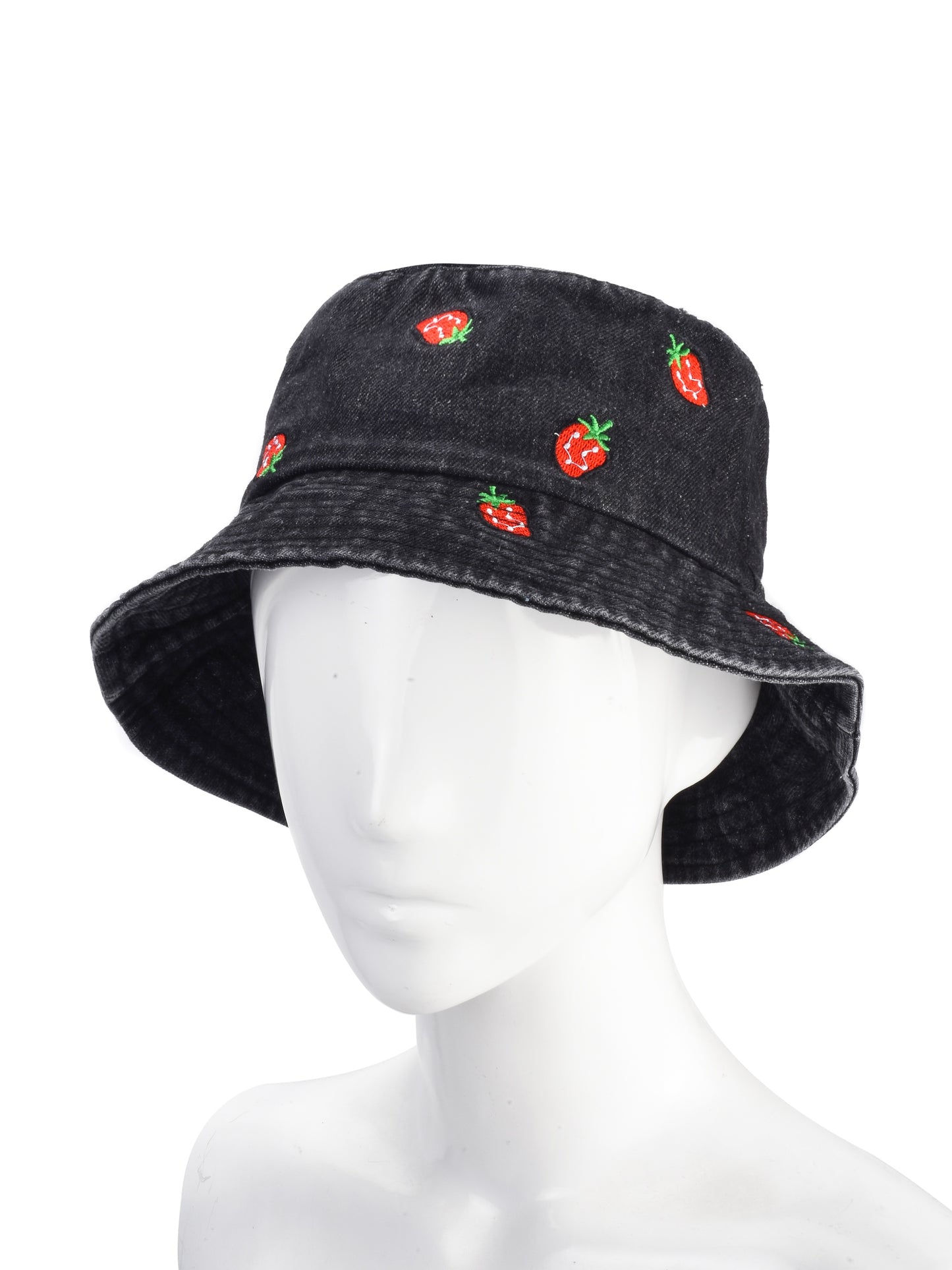 Haila - Playful Strawberry Stitch Bucket Hat