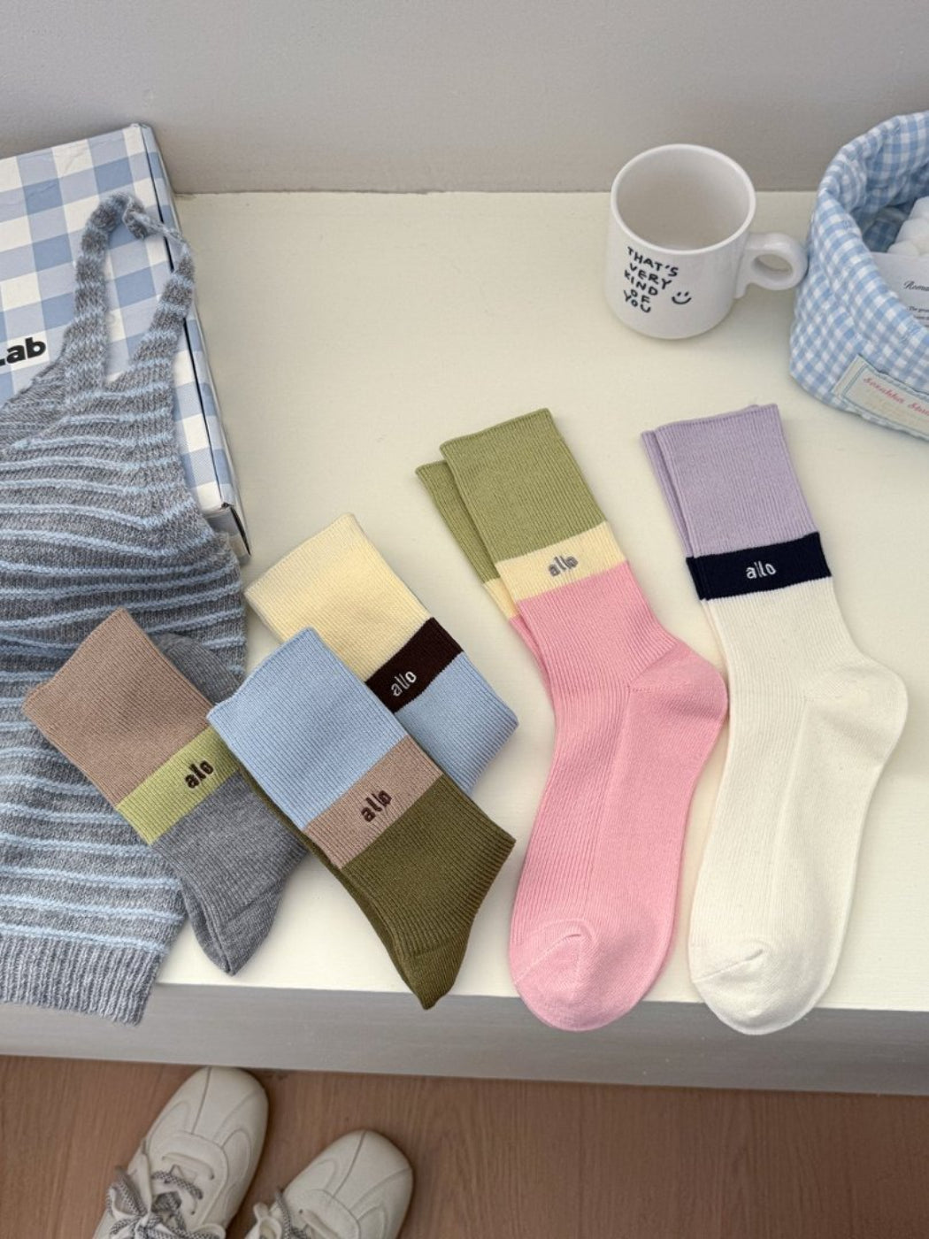 Rufia - Casual Colourblock Knit Socks product image 9