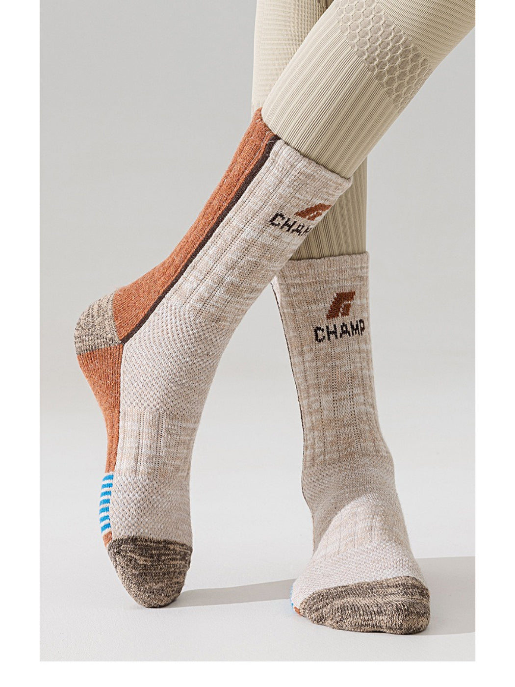 Rufia - Mixed Knit Crew Socks