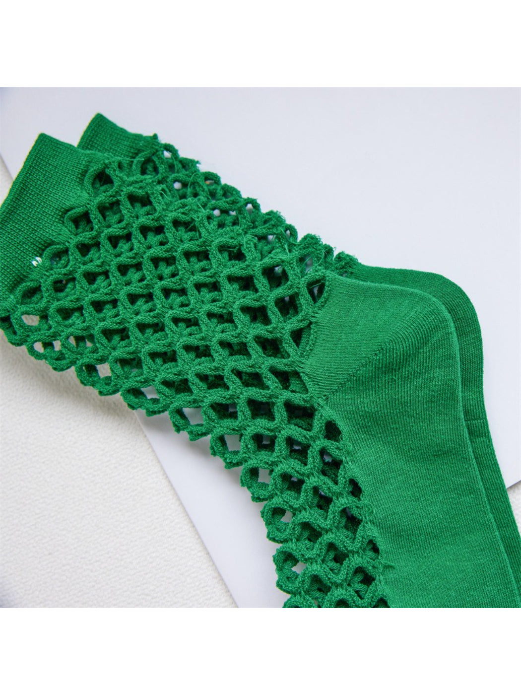 Rufia - Openwork Panel Crew Socks