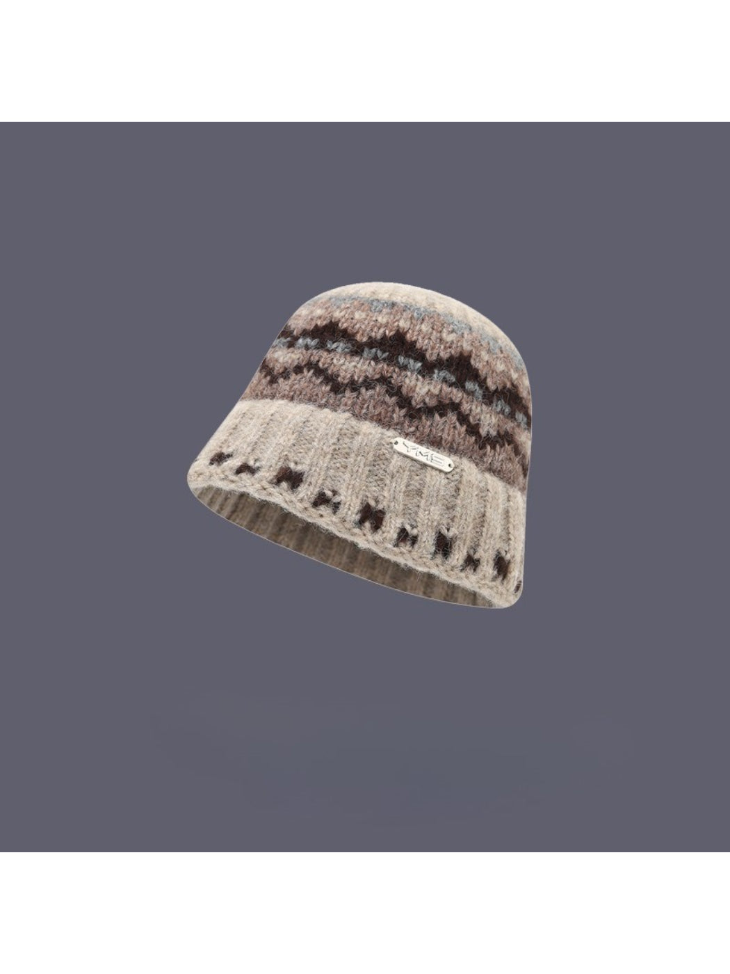 Haila - Fair Isle Knit Cozy Bucket Hat