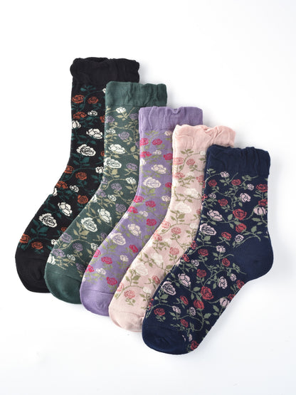 Rufia – Capsule Vintage Rose Crew Socks