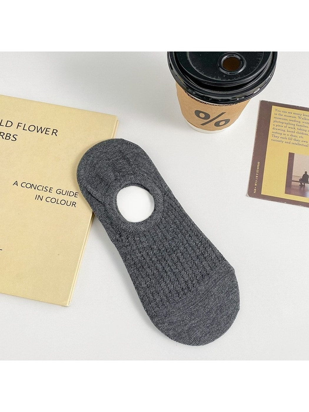Rufia - Elegant Minimal Solid No Show Socks