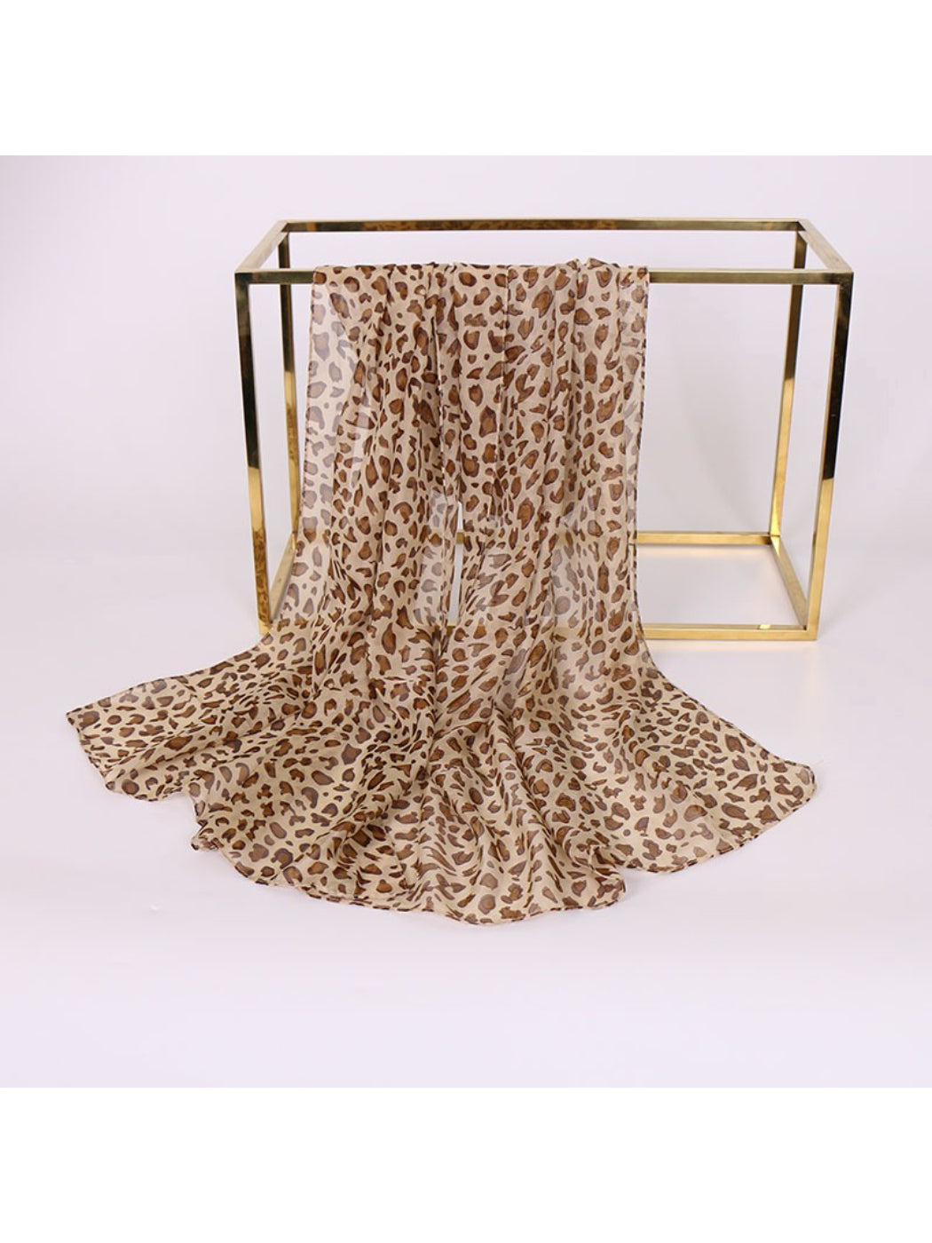 Scarvii - Spring Summer Leopard Print Lightweight Scarf