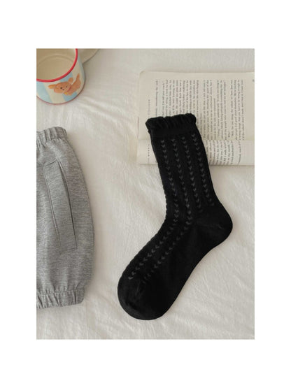Rufia - Textured Knit Ruffle Crew Socks product image 8