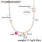 Bauai - Colorful Flat Bead Pendant Necklace - Elegant & Charming