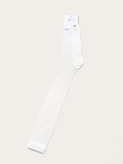 Rufia - Sheer Polka Mid Calf Socks