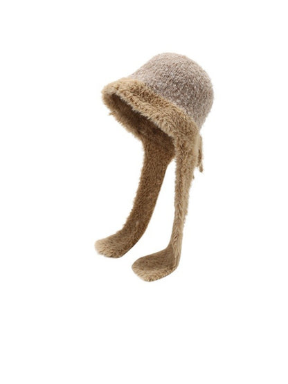 Haila – Fluffy Earflap Winter Knitted Beanie