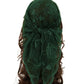 Scarvii - Rose Embroidered Square Scarf & Shawl