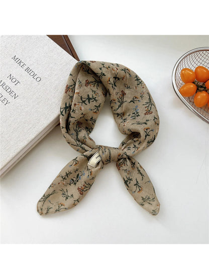 Scarvii - Vintage Print Square Scarf