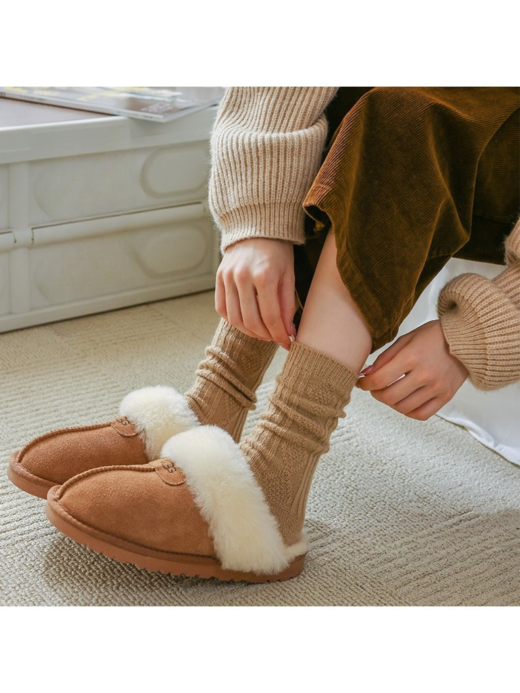 Rufia - Solid Color Mid-Calf Socks