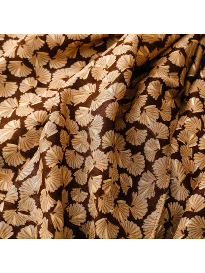 Scarvii - Lightweight Allover Leaf Print Scarf