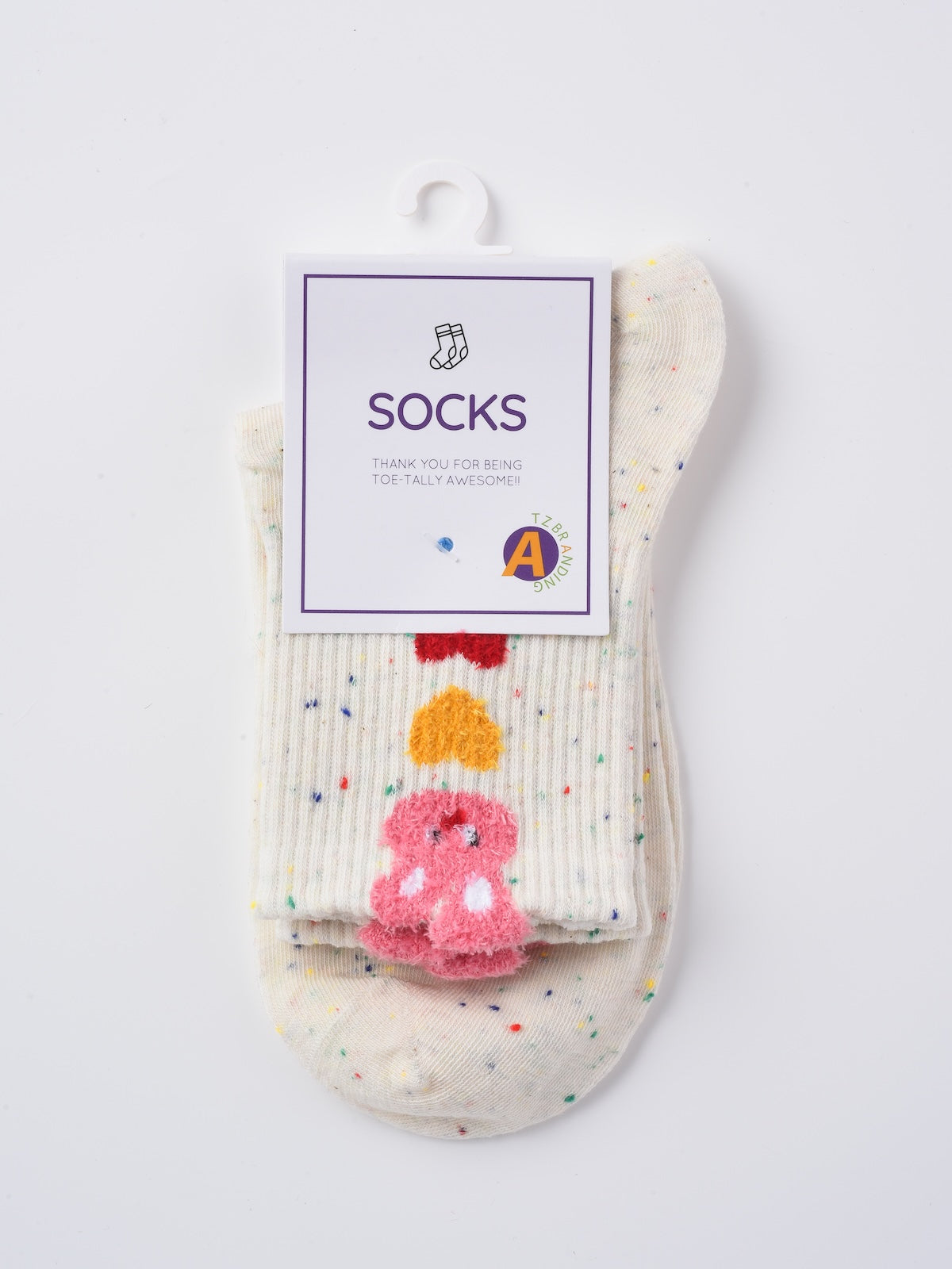 Rufia - Bunny Stripe Confetti Crew Socks