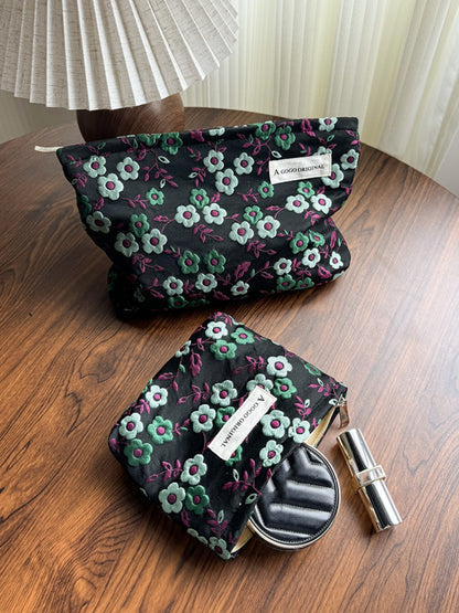 Cosbai - Makeup Bag & Pouch with Floral