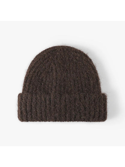 Haila - Heathered Ribbed Cuffed Knit Beanie