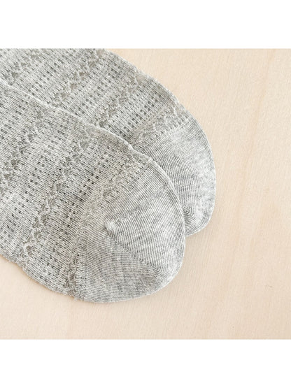 Rufia - Double Bow Detail Openwork Crew Socks