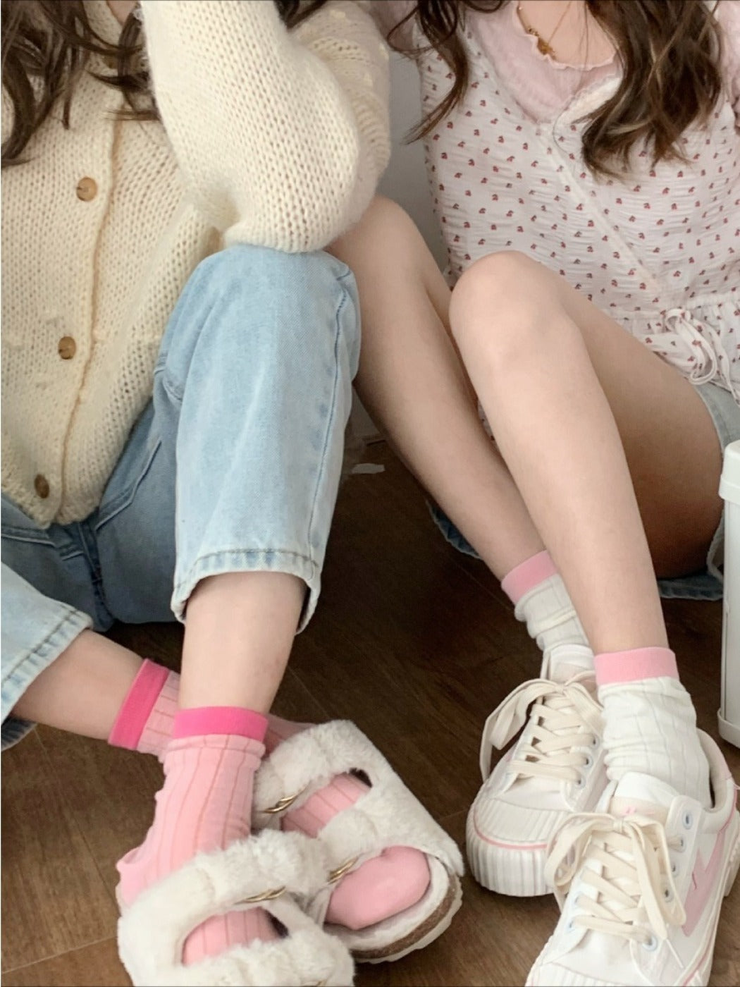 Rufia - Macaron-Colored Mid-Calf Socks - Sweet & Simple