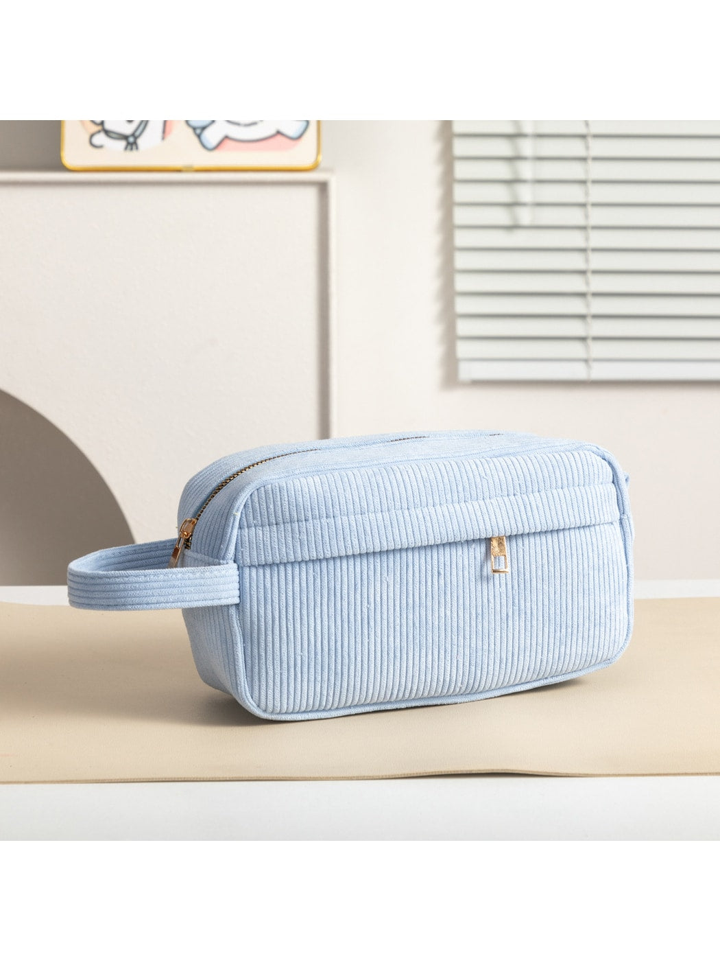 Cosbai - Simple Pastel-toned Toiletry Bag