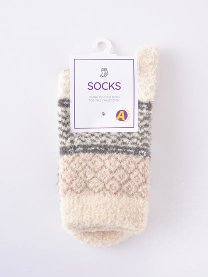 Rufia - Cozy Fleece Thick Mid-Calf Socks