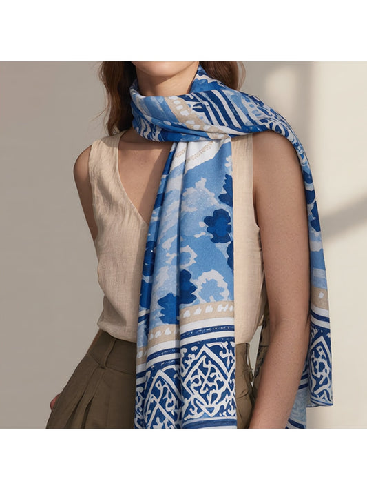 Scarvii - Elegant Geometric Pattern Fresh Scarf