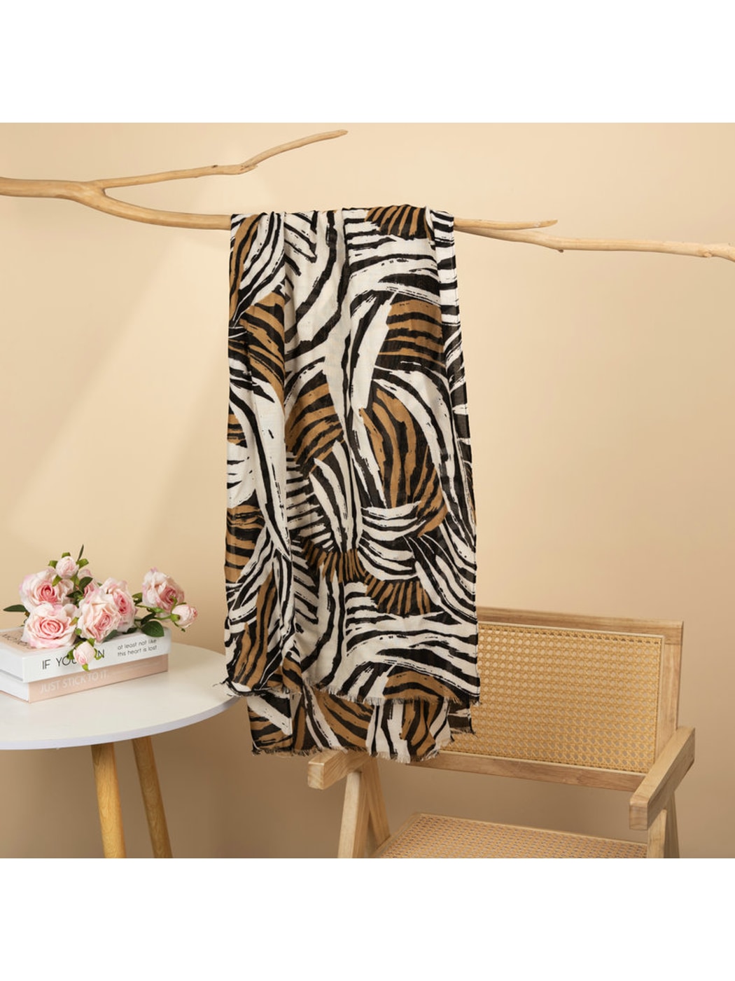 Scarvii - Abstract Zebra Print Fashion Scarf