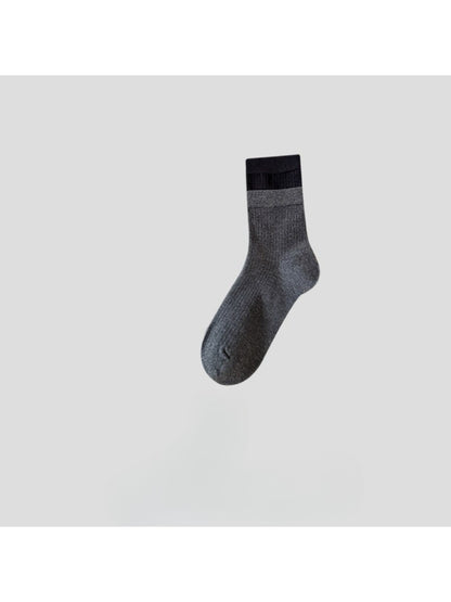 Rufia - Color Block Knit Crew Socks