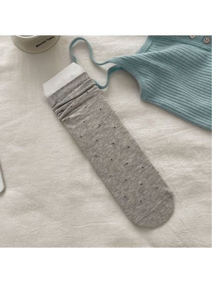 Rufia - Lace Dot Mid-Calf Socks - image 7