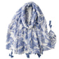 Scarvii - Vintage Floral Print Scarf - Soft & Fresh