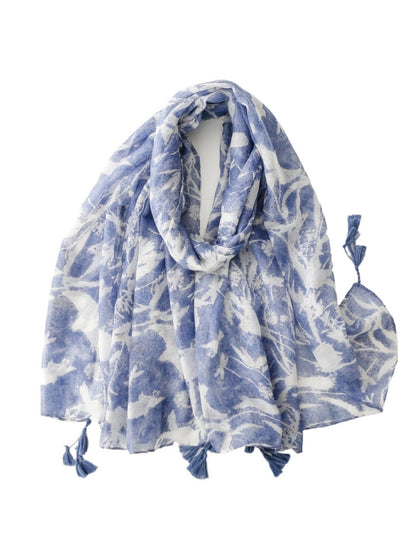 Scarvii - Vintage Floral Print Scarf - Soft & Fresh