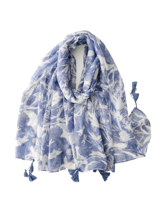 Scarvii - Vintage Floral Print Scarf - Soft & Fresh