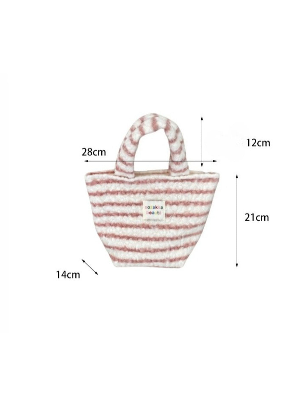 Cosbai - Mini Soft Textured Tote Bag