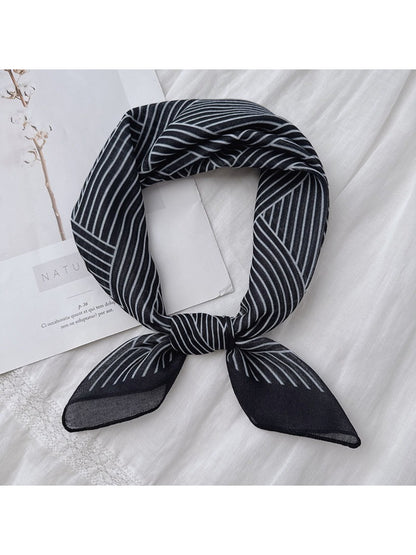 Scarvii - Geometric Print Lightweight Square Scarf