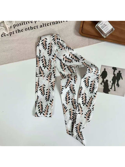 Scarvii Botanical Leaf Skinny Scarf