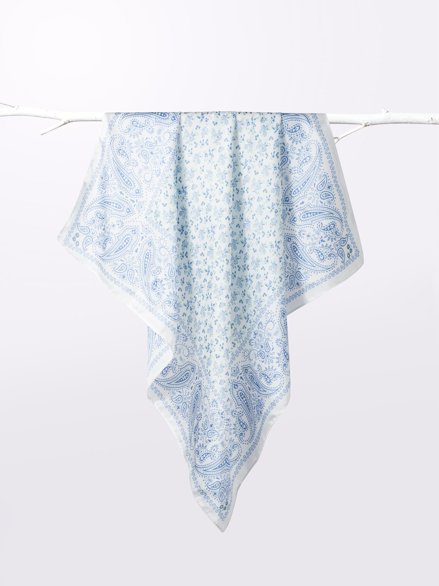 Scarvii - Paisley Print Square Scarf