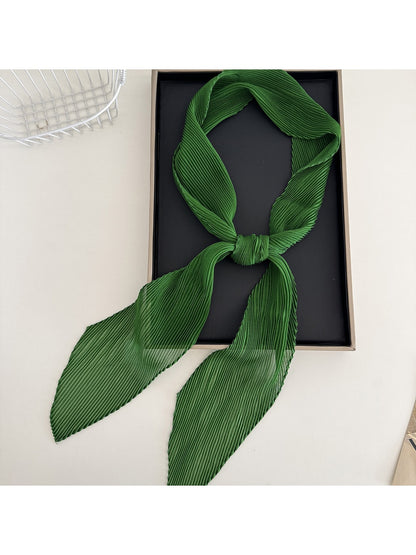 Scarvii - Elegant Narrow Solid Color Scarf