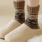 Rufia - Thick Bohemian Pattern Mid-Calf Socks - Soft & Warm