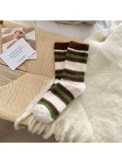 Rufia - Color Block Stripe Crew Socks