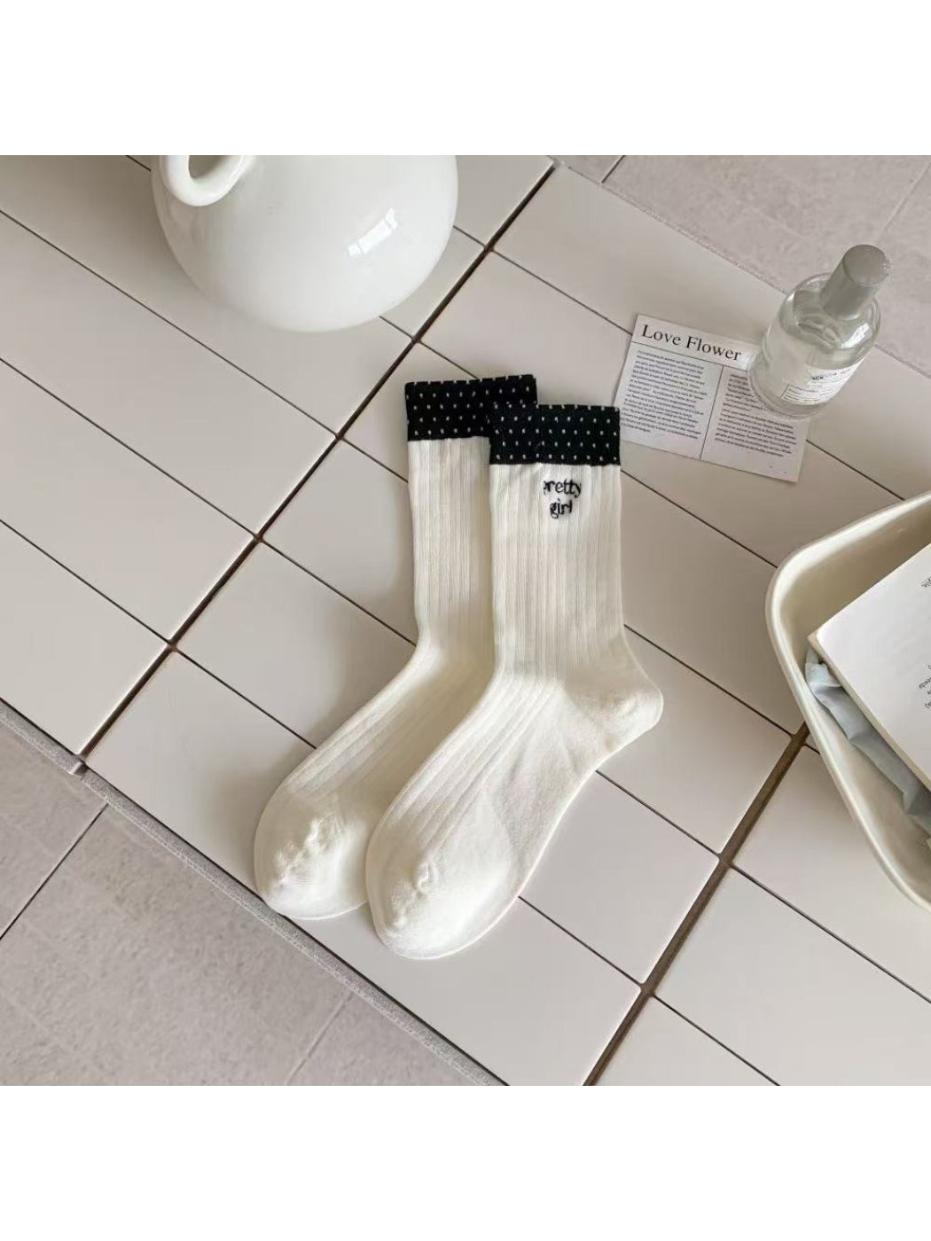 Rufia - Pretty Girl Embroidered Crew Socks product image 6